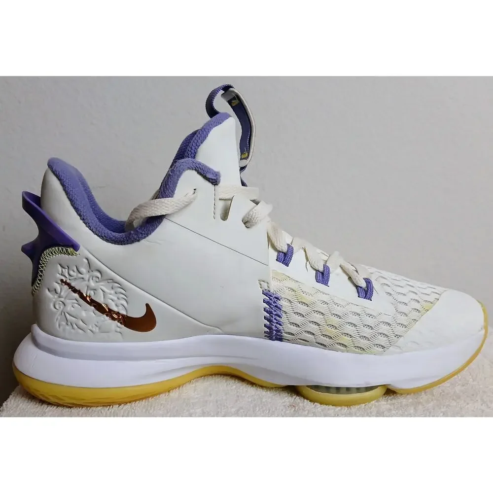 Nike LeBron Witness 5 V Summit White Bronze Men’s Basketball Shoes Size 10.5